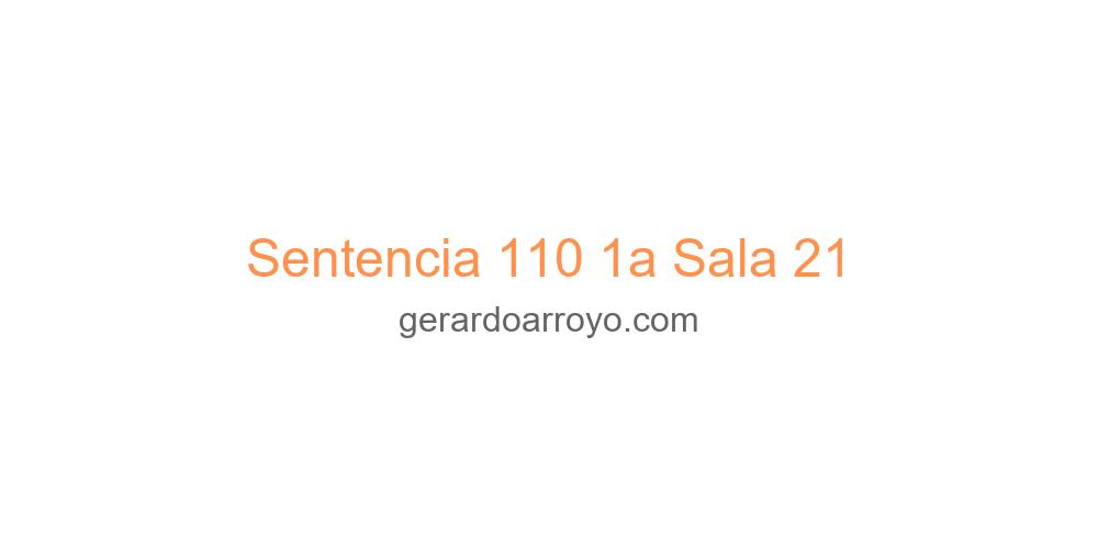 Sentencia 110 1a Sala 21
