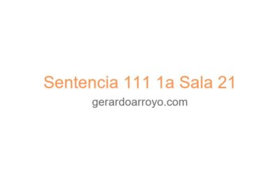 Sentencia 111 1a Sala 21