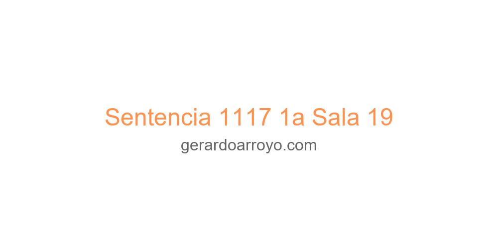 Sentencia 1117 1a Sala 19