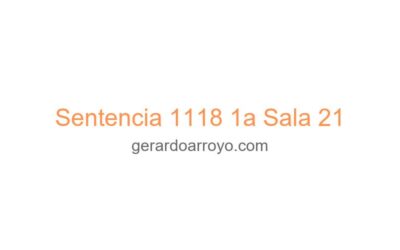 Sentencia 1118 1a Sala 21
