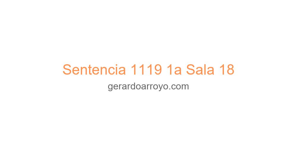 Sentencia 1119 1a Sala 18
