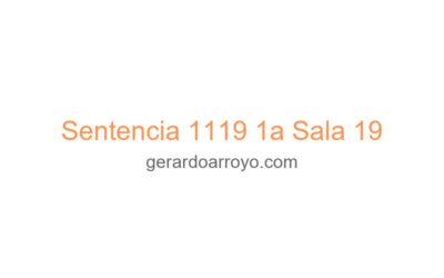 Sentencia 1119 1a Sala 19