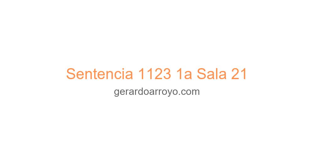 Sentencia 1123 1a Sala 21