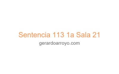 Sentencia 113 1a Sala 21