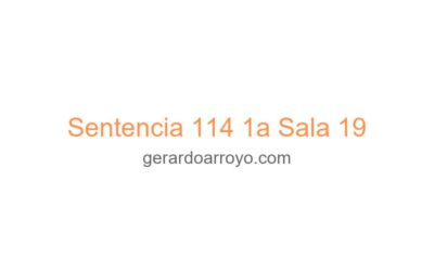 Sentencia 114 1a Sala 19
