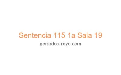 Sentencia 115 1a Sala 19