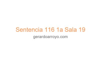 Sentencia 116 1a Sala 19