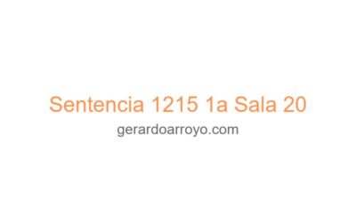 Sentencia 1215 1a Sala 20