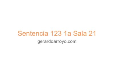 Sentencia 123 1a Sala 21