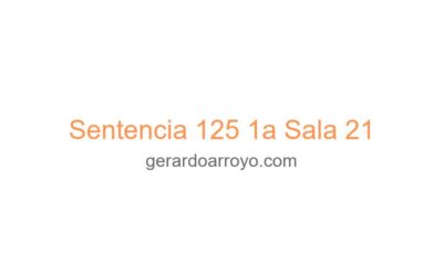 Sentencia 125 1a Sala 21