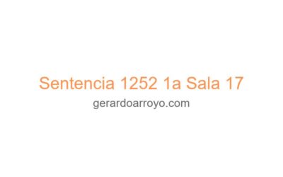 Sentencia 1252 1a Sala 17