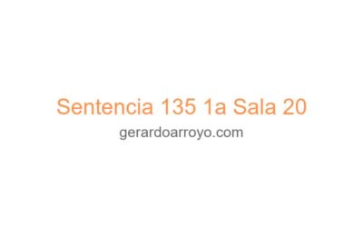 Sentencia 135 1a Sala 20