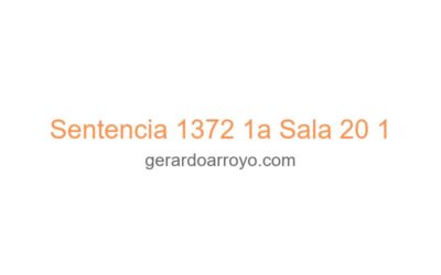 Sentencia 1372 1a Sala 20 1