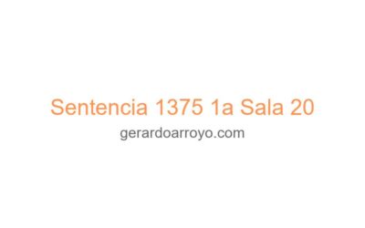 Sentencia 1375 1a Sala 20