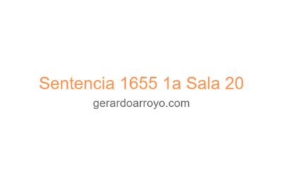 Sentencia 1655 1a Sala 20