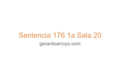 Sentencia 176 1a Sala 20