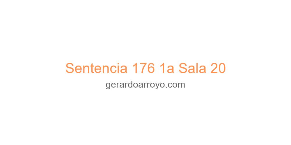 Sentencia 176 1a Sala 20