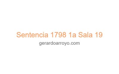 Sentencia 1798 1a Sala 19