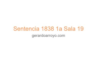 Sentencia 1838 1a Sala 19