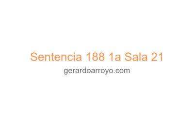 Sentencia 188 1a Sala 21