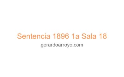 Sentencia 1896 1a Sala 18