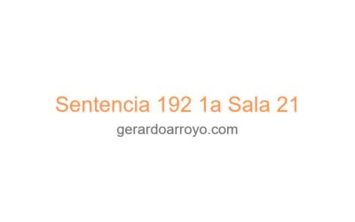 Sentencia 192 1a Sala 21