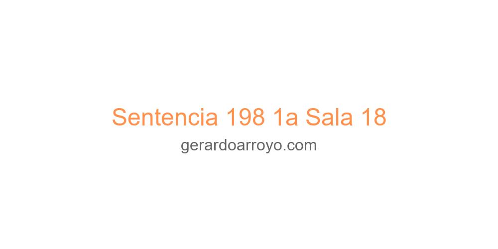 Sentencia 198 1a Sala 18
