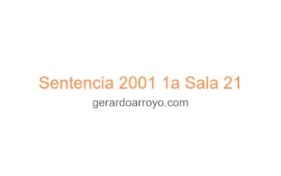 Sentencia 2001 1a Sala 21