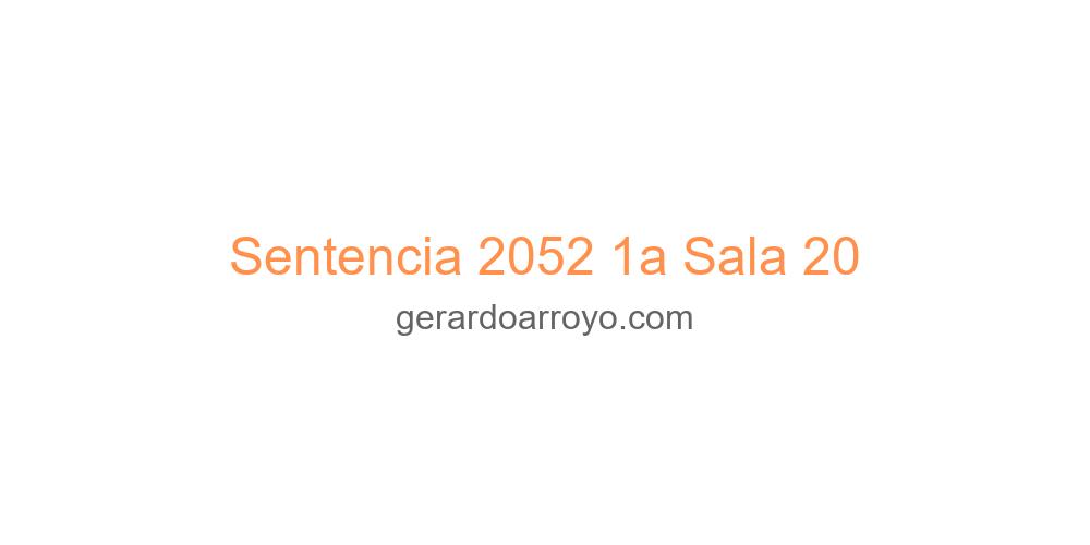 Sentencia 2052 1a Sala 20