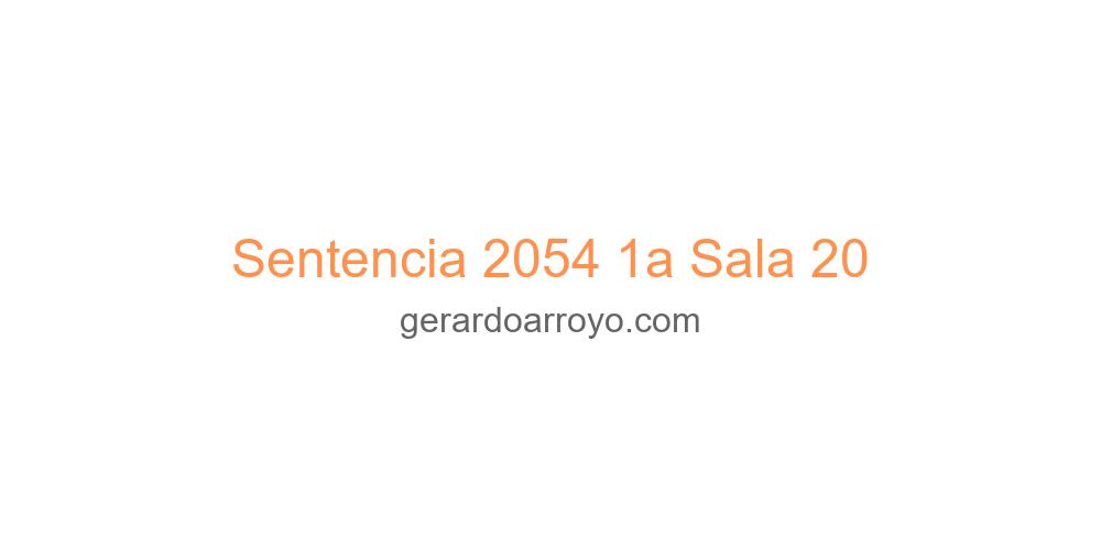 Sentencia 2054 1a Sala 20
