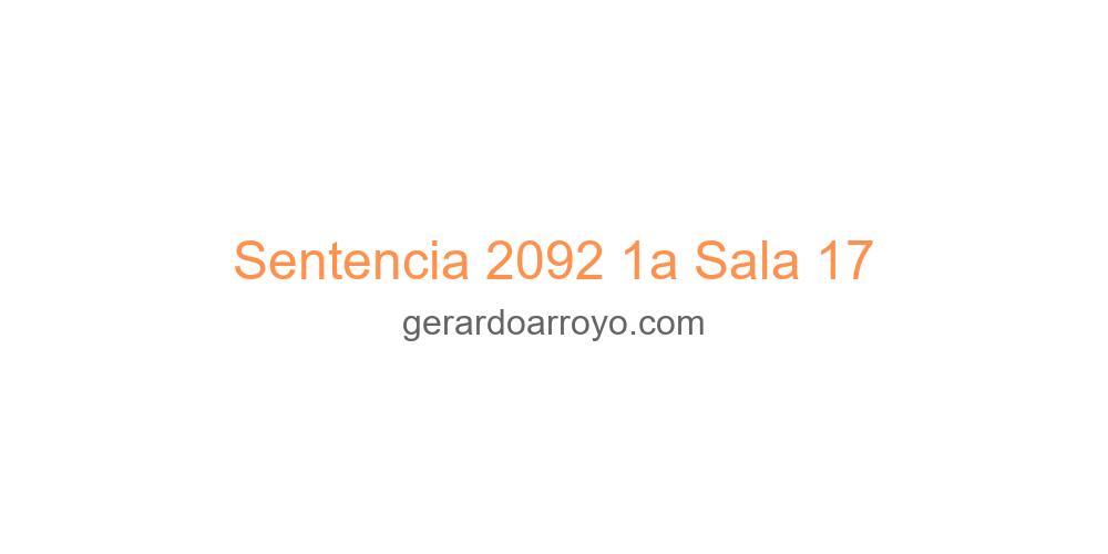 Sentencia 2092 1a Sala 17
