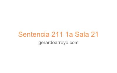 Sentencia 211 1a Sala 21