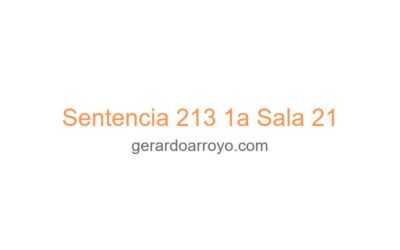 Sentencia 213 1a Sala 21
