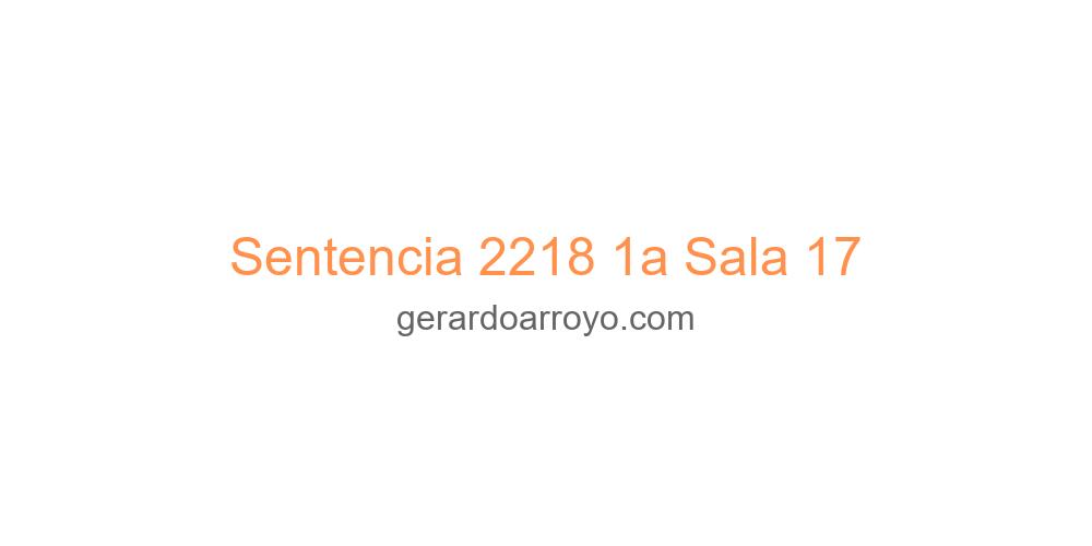 Sentencia 2218 1a Sala 17