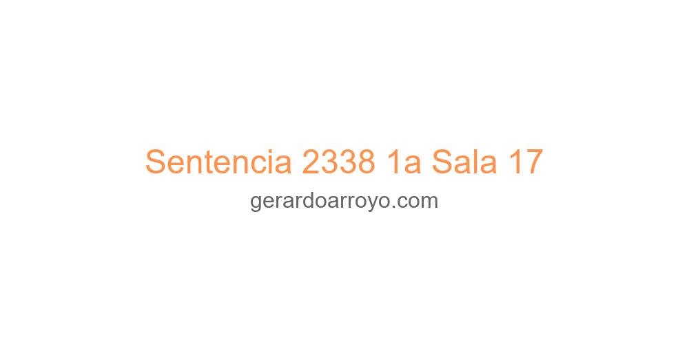 Sentencia 2338 1a Sala 17