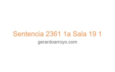 Sentencia 2361 1a Sala 19 1