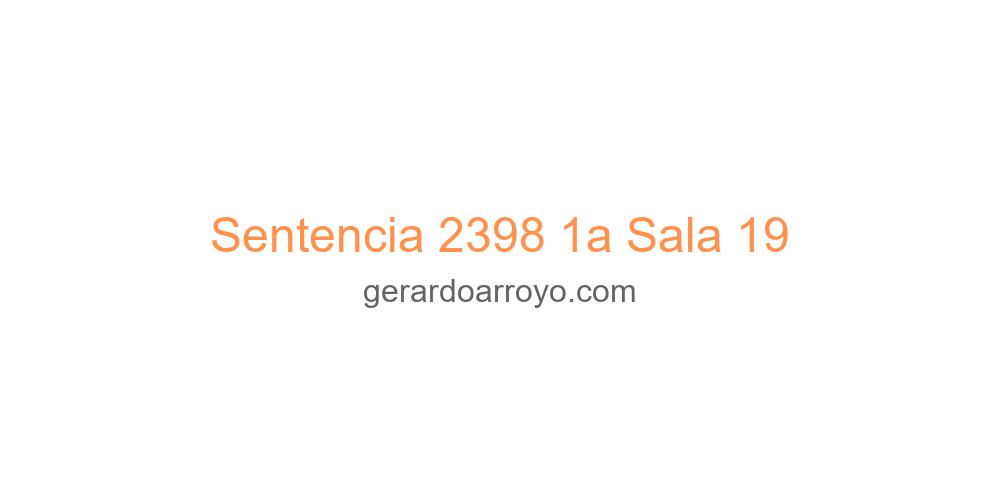 Sentencia 2398 1a Sala 19
