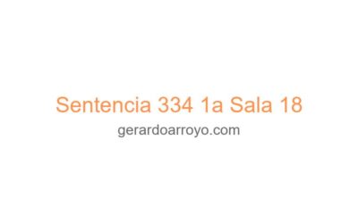 Sentencia 334 1a Sala 18