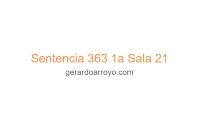 Sentencia 363 1a Sala 21