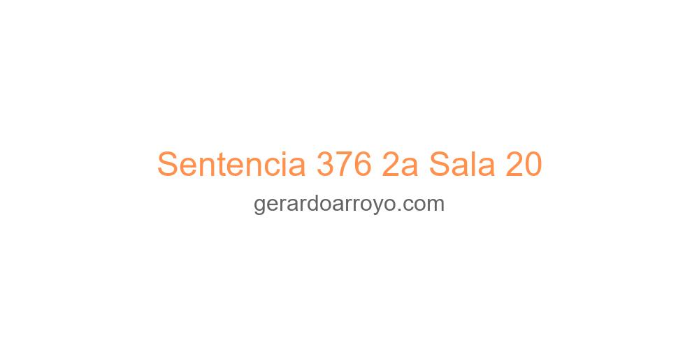 Sentencia 376 2a Sala 20