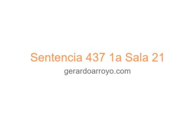 Sentencia 437 1a Sala 21