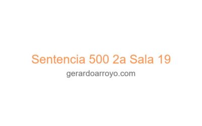 Sentencia 500 2a Sala 19