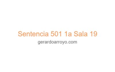 Sentencia 501 1a Sala 19