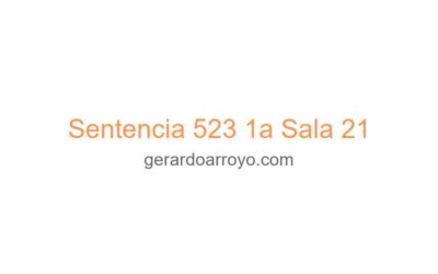 Sentencia 523 1a Sala 21