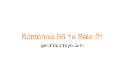 Sentencia 56 1a Sala 21