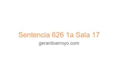 Sentencia 626 1a Sala 17