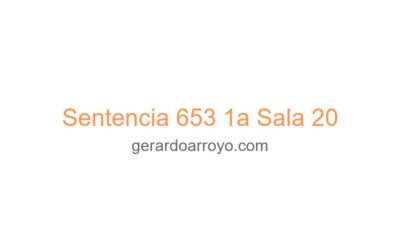Sentencia 653 1a Sala 20