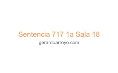 Sentencia 717 1a Sala 18