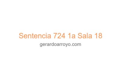 Sentencia 724 1a Sala 18
