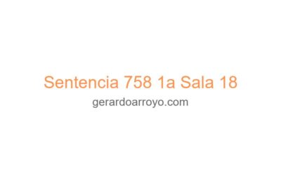 Sentencia 758 1a Sala 18